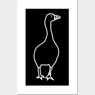 Minimal Ghost Goose Posters and Art